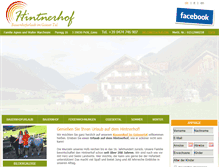 Tablet Screenshot of hintnerhof.com